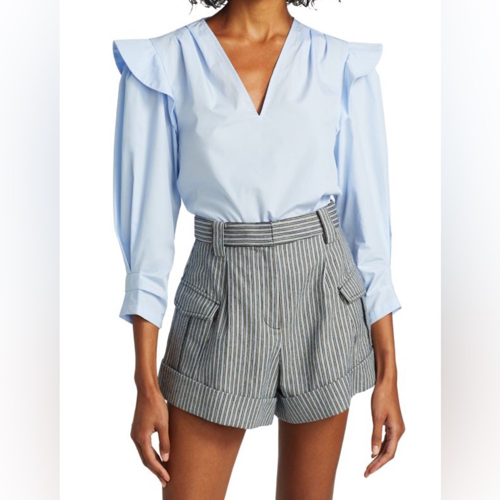 Derek Lam 10 Crosby Oona top cotton size 12